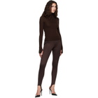 The Frankie Shop Brown Caserta Stirrup Leggings
