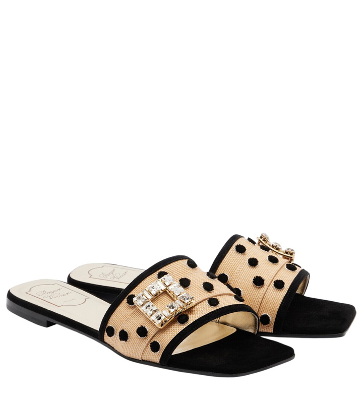 Photo: Roger Vivier Viv' By The Sea polka-dot canvas sandals