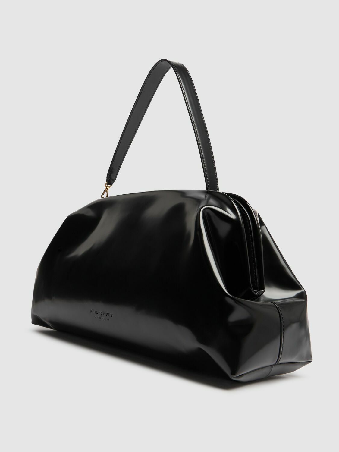 PHILOSOPHY DI LORENZO SERAFINI Polished Leather Shoulder Bag
