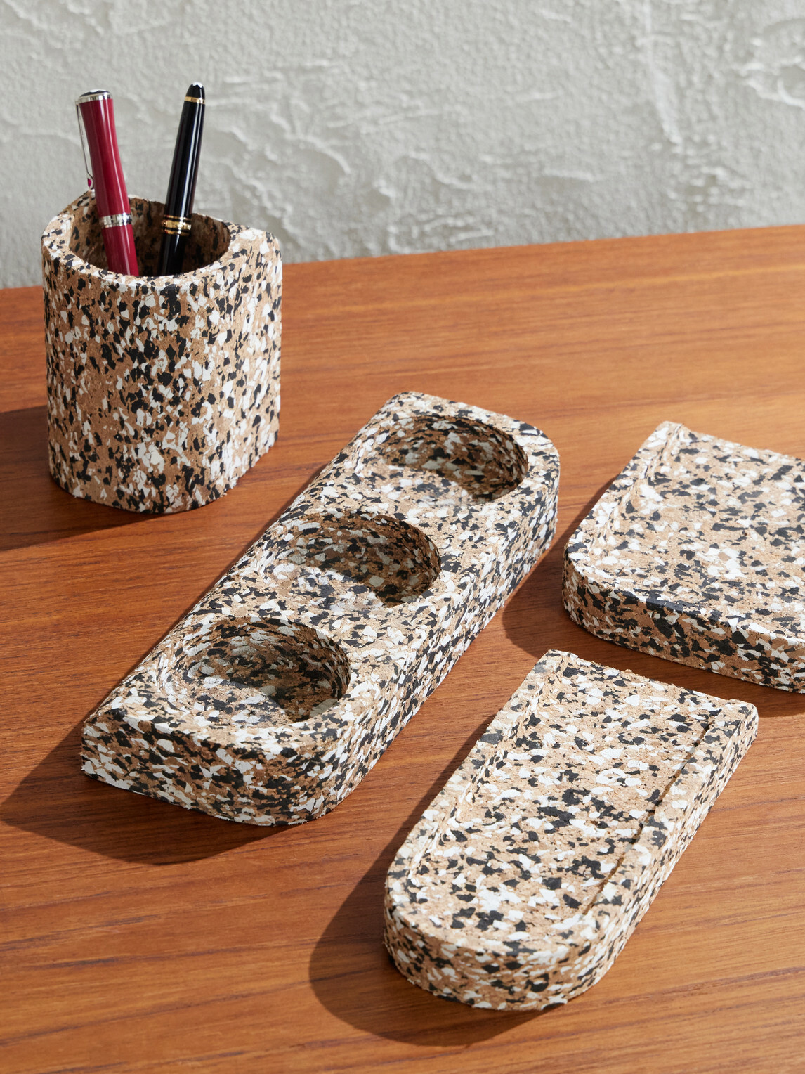 The Conran Shop - Confetti Cork Desk Accessory Set