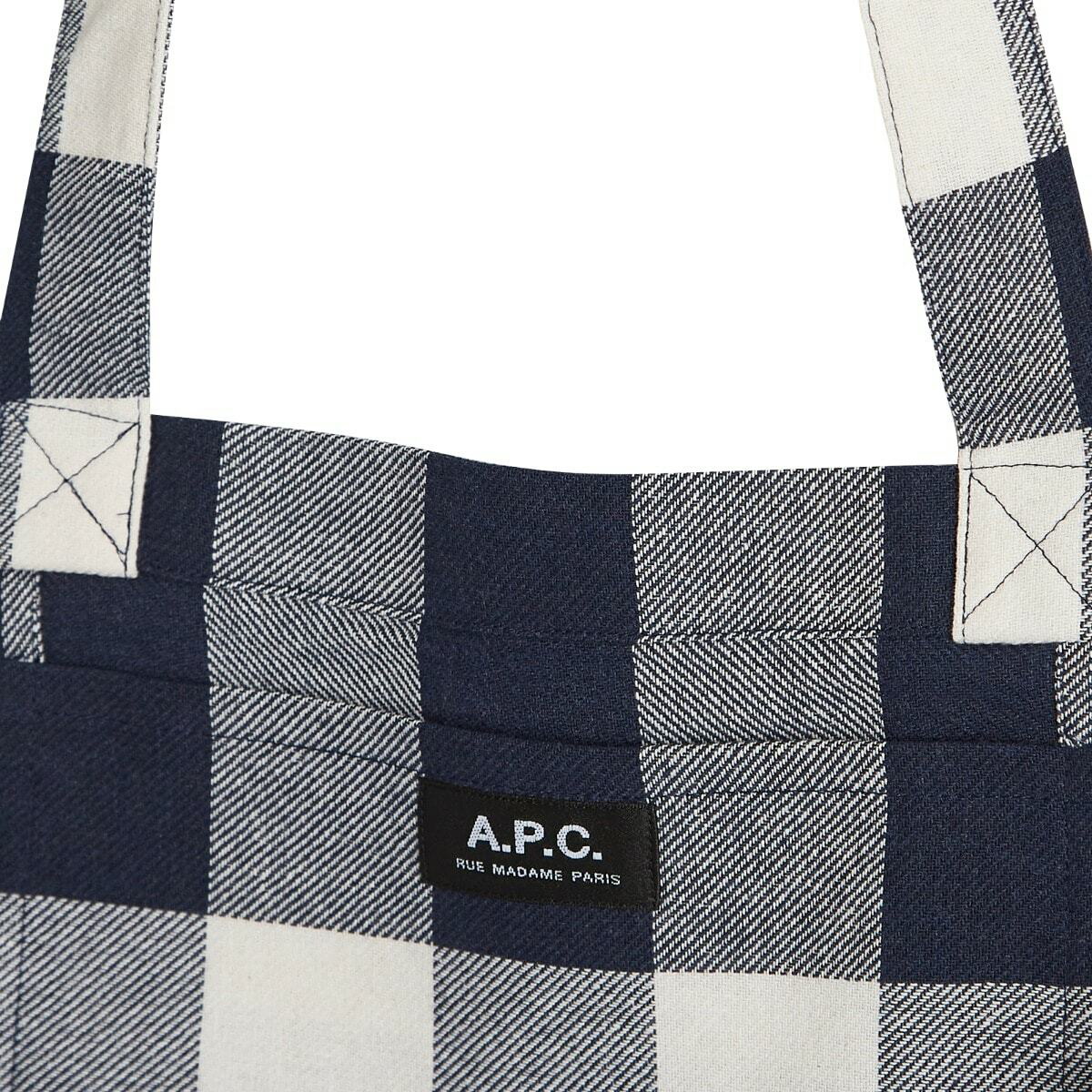 ☆A.P.C.☆ Lou Madame Diane Tote Bag Dark Navy PSAJSM61938IA Diane Rue Madame shopping bag | Recycled canvas | A.P.C.