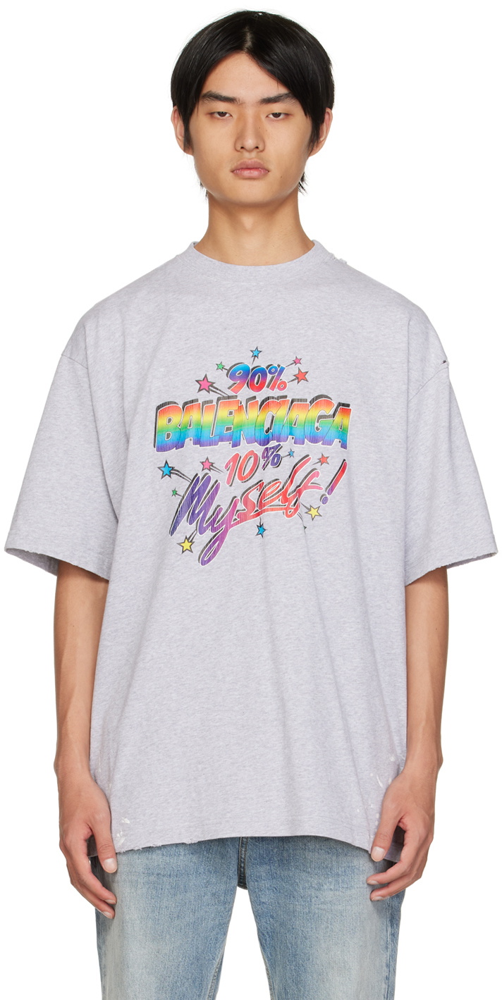 Balenciaga Gray 90/10 T-Shirt Balenciaga