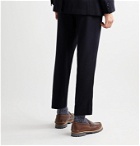 Blue Blue Japan - Slim-Fit Cropped Wool Suit Trousers - Blue