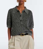 Róhe Cotton-blend bouclé polo sweater