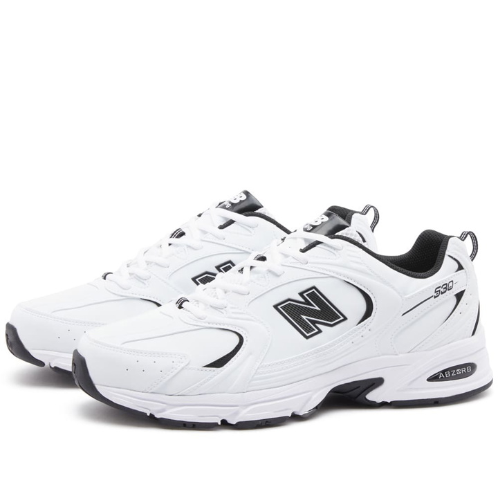 Photo: New Balance Men's MR530SYB Sneakers in White/Black