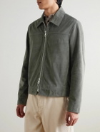 Mr P. - Suede Coach Jacket - Gray