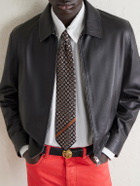 Versace - Leather Blouson Jacket - Black