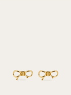 Ferragamo Womens Vara bow earrings in Gold