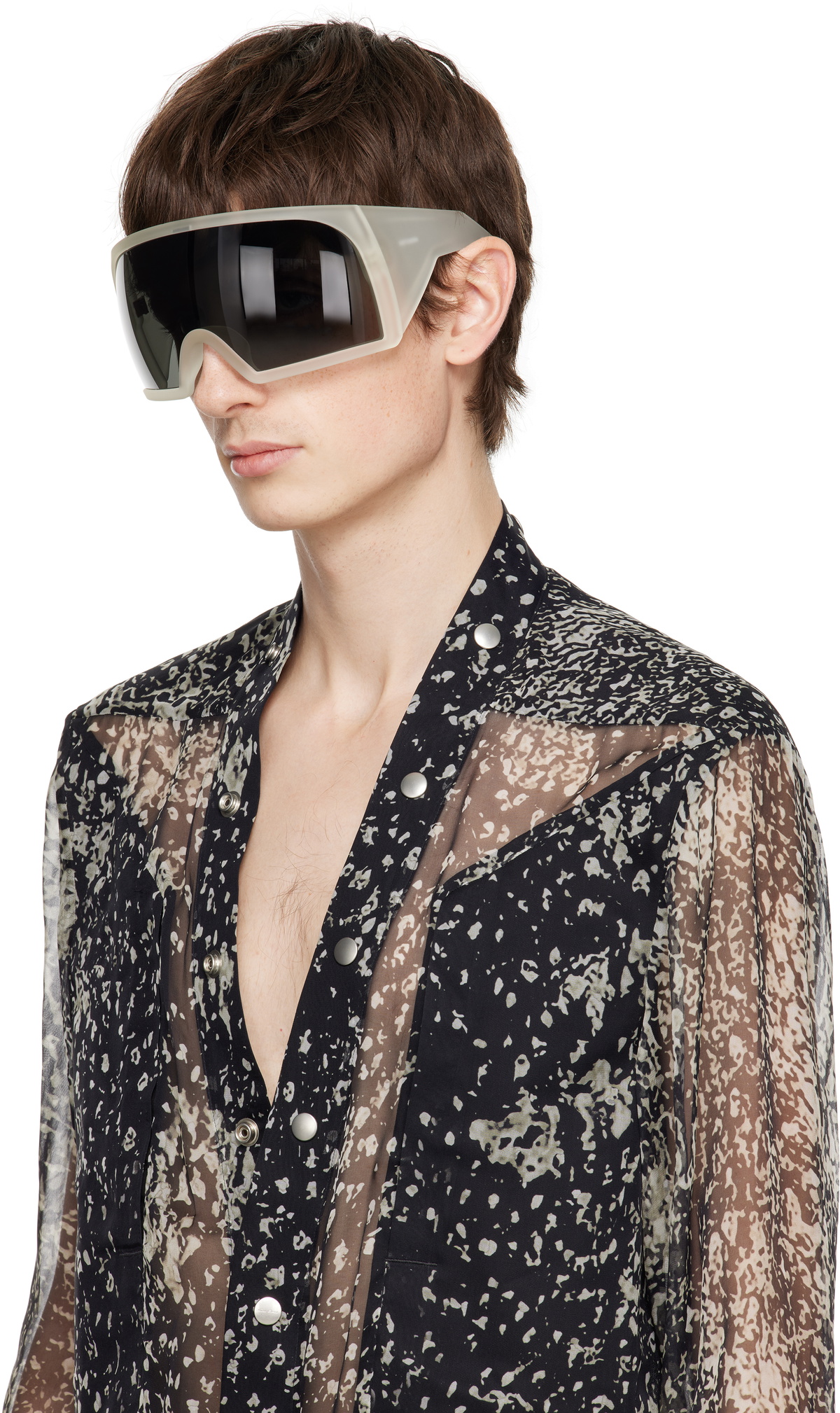 Rick Owens White Hollywood Kriester Sunglasses Rick Owens