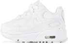 Nike Baby White Air Max 90 LTR Sneakers