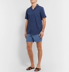 Frescobol Carioca - Camp-Collar Cotton-Blend Seersucker Shirt - Blue