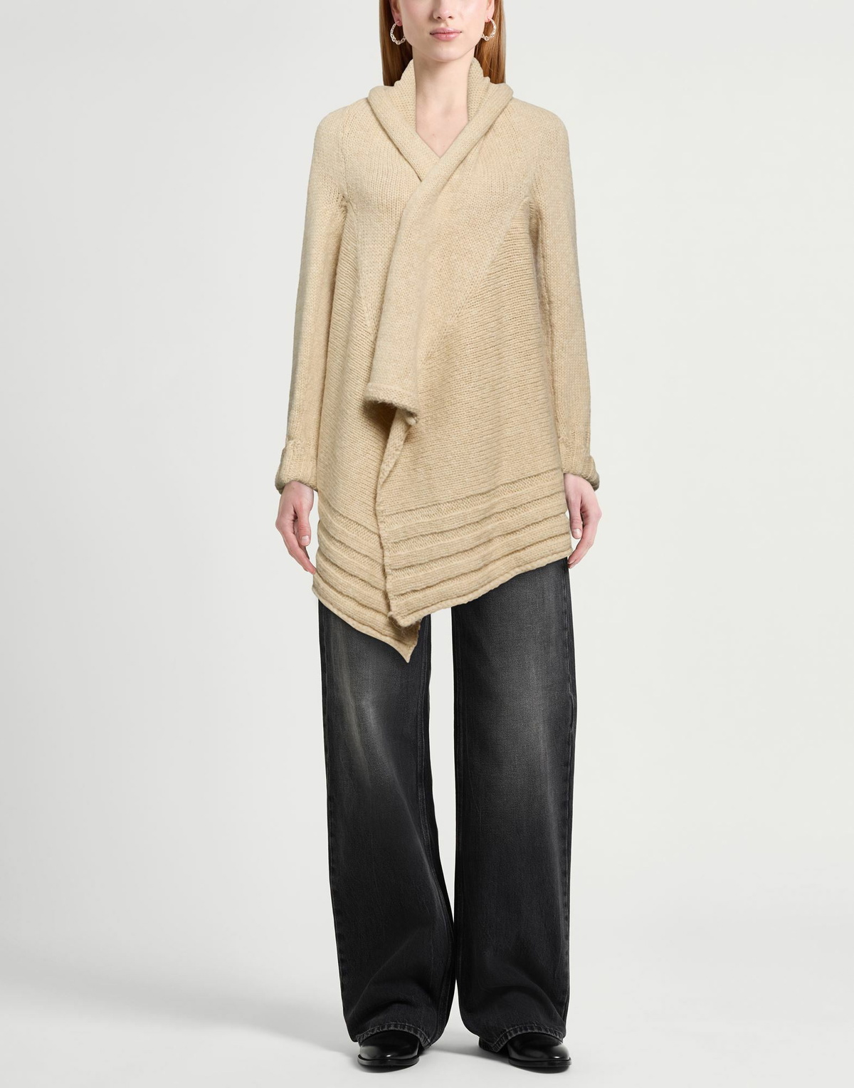 Manila Grace Womens Cardigan in Beige