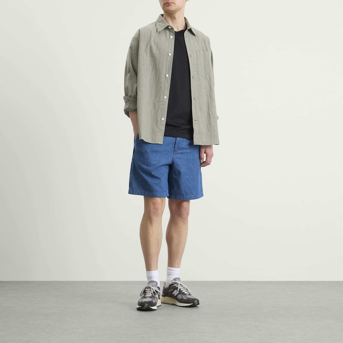 A.P.C. Men's Norris Denim Shorts in Blue