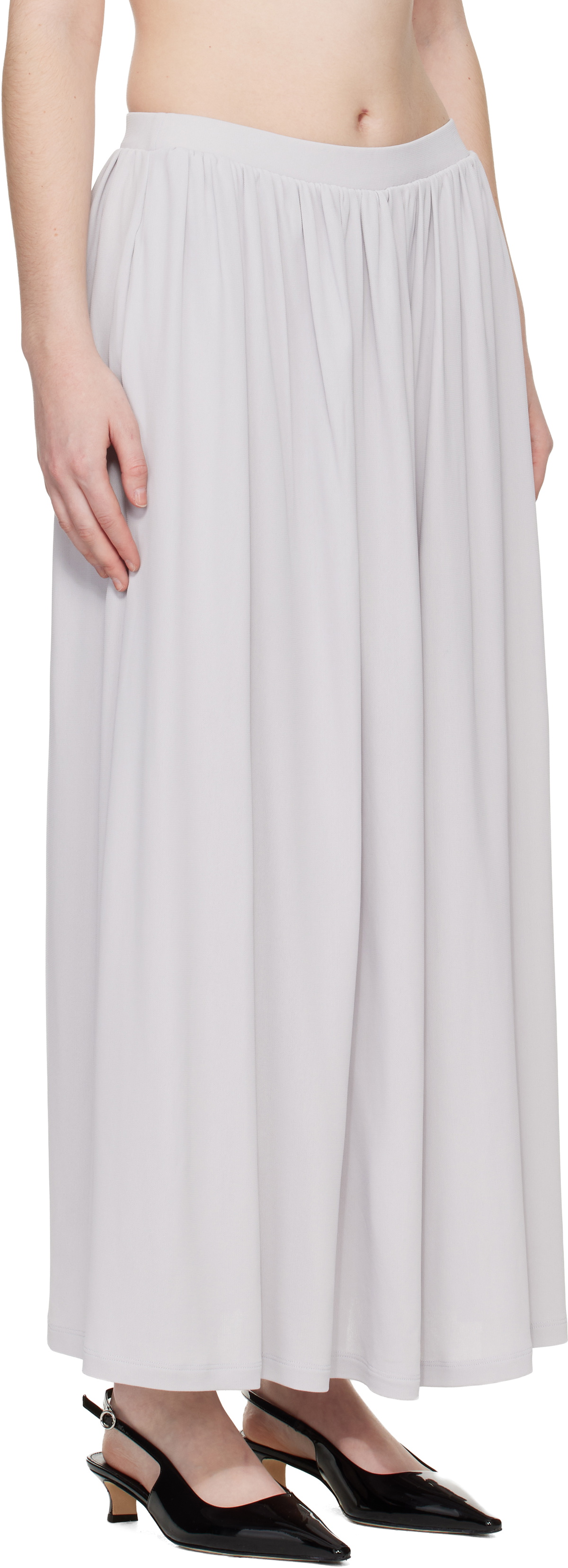 Aya Muse Gray Aelir Midi Skirt
