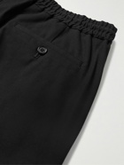 Paul Smith - Straight-Leg Cotton-Blend Twill Drawstring Trousers - Black