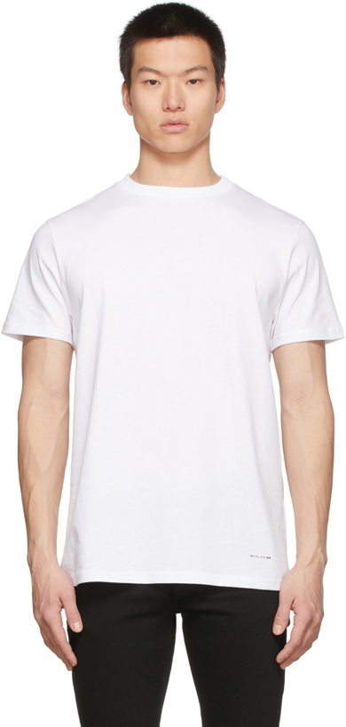 Photo: 1017 ALYX 9SM Three-Pack White Logo T-Shirts