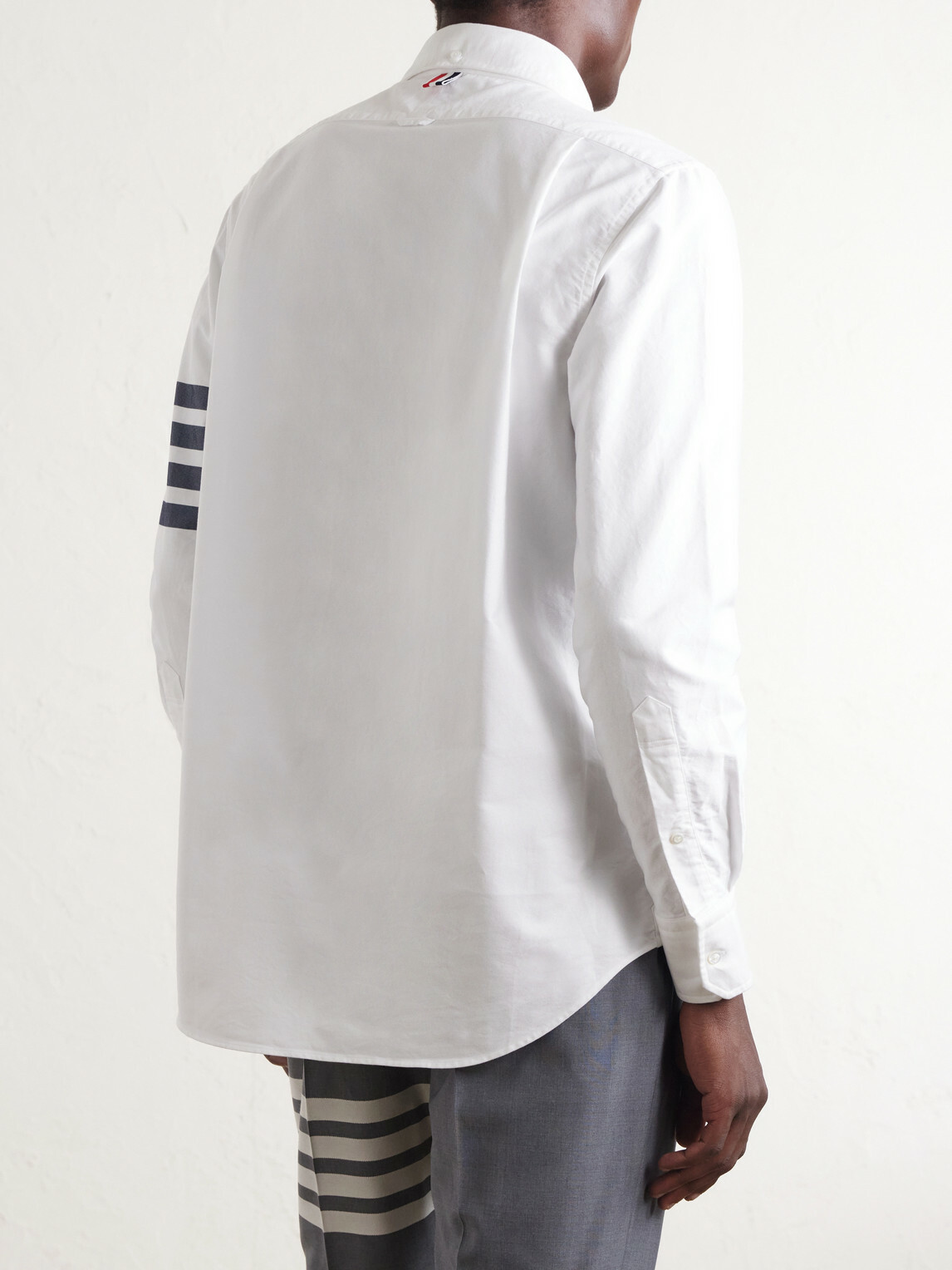 Thom Browne - Striped Cotton Shirt - White
