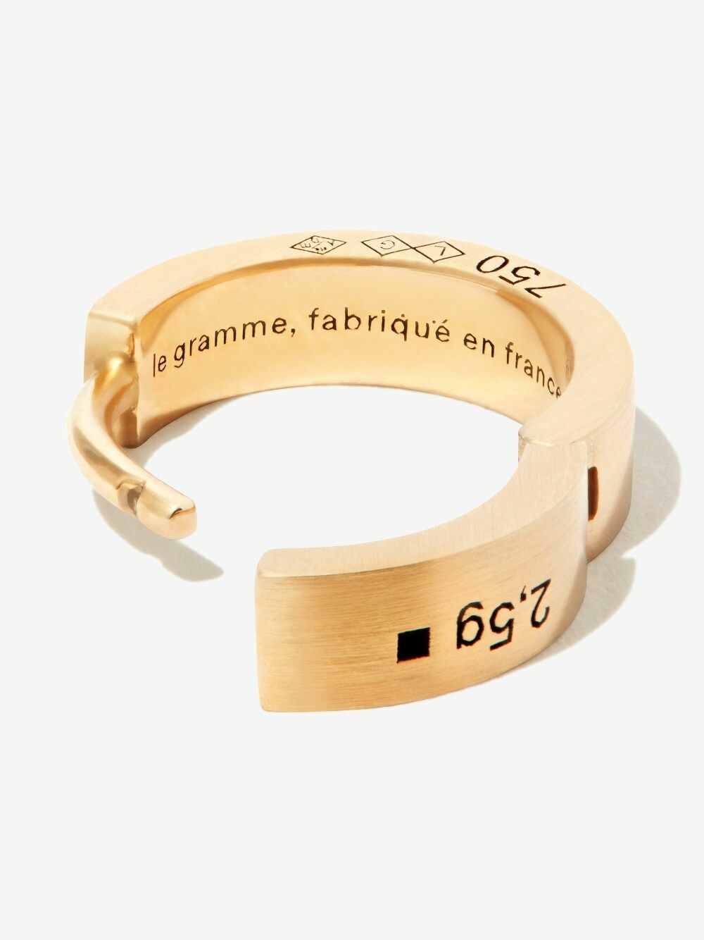 Le Gramme 18kt Yellow Gold 25/10G Ribbon Earring