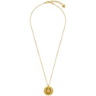 Versace Gold and Black Chain Medusa Necklace