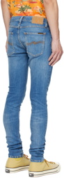 Nudie Jeans Blue Tight Terry Jeans