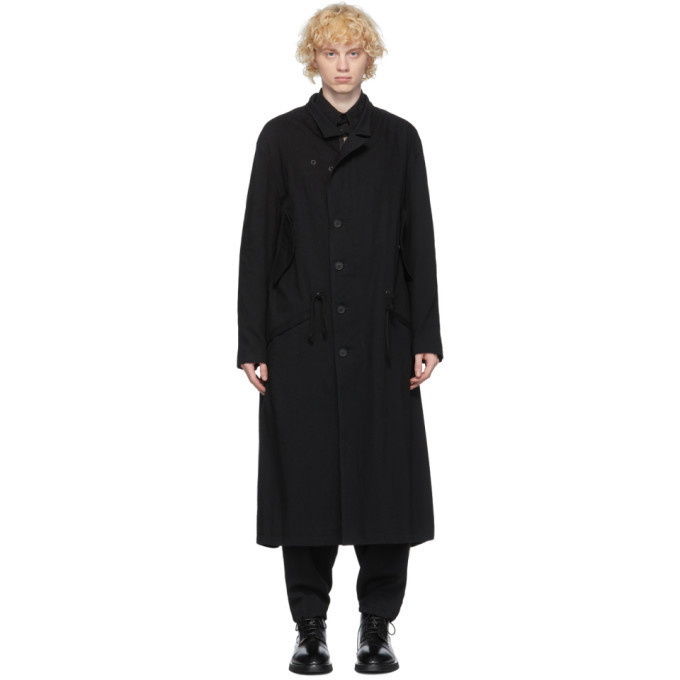 Photo: Yohji Yamamoto Reversible Black Twill Coat