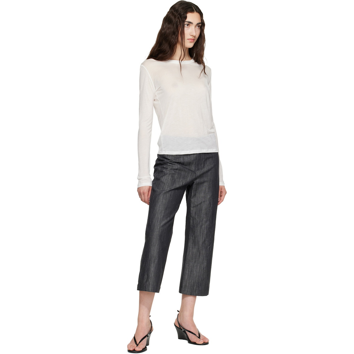 Baserange White Long Sleeve T-shirt