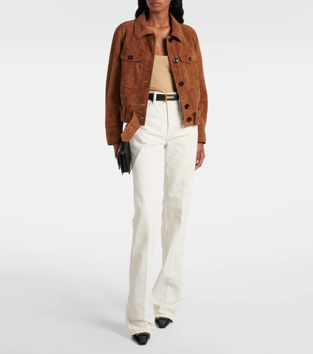 Tom Ford Cropped suede jacket TOM FORD