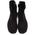 Rick Owens Drkshdw Black Bozo Megatooth Lace-Up Boots