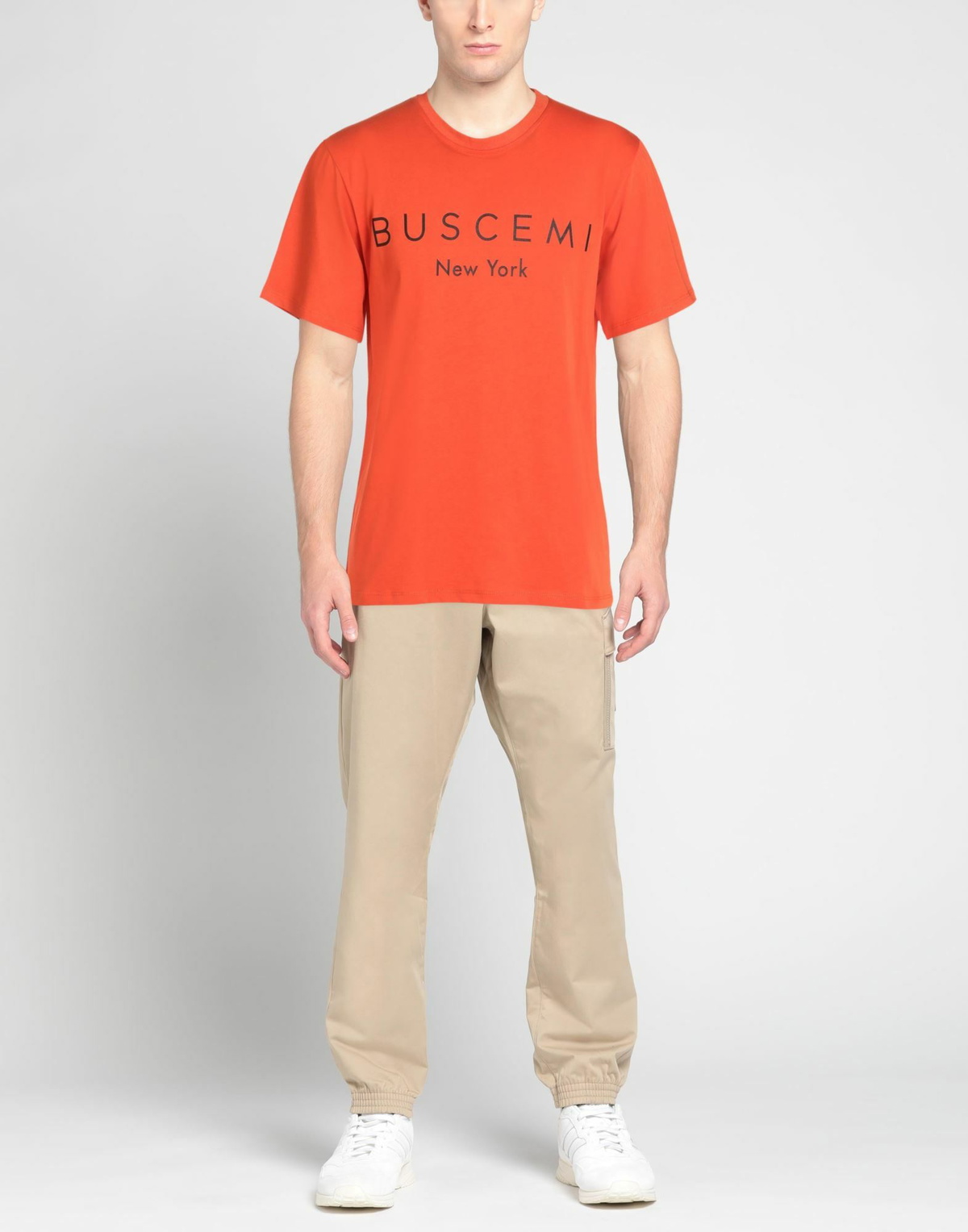 Buscemi Mens T-shirt in Tomato red