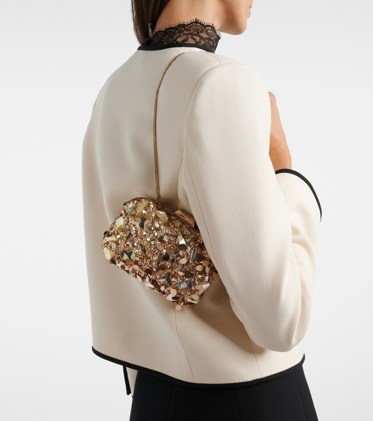 Jimmy Choo Cloud embellished clutch