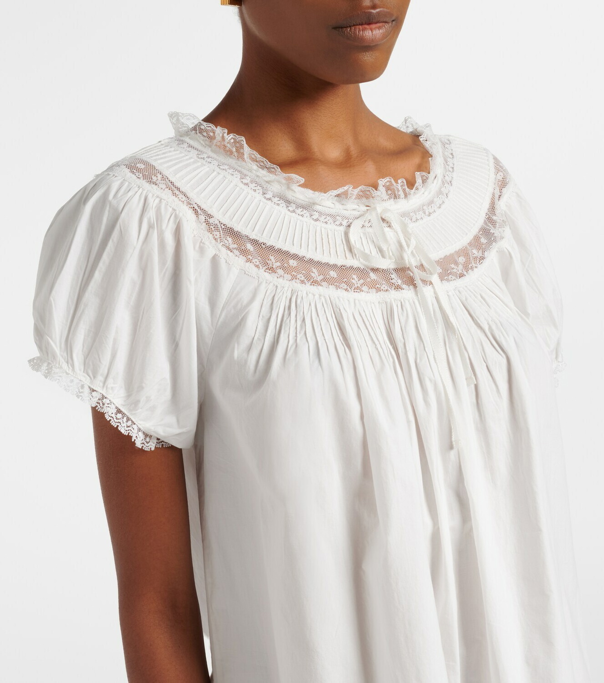 Dôen Daphne cotton poplin minidress