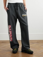 Cherry Los Angeles - Speed Series Parachute Wide-Leg Cotton-Jersey Sweatpants - Gray