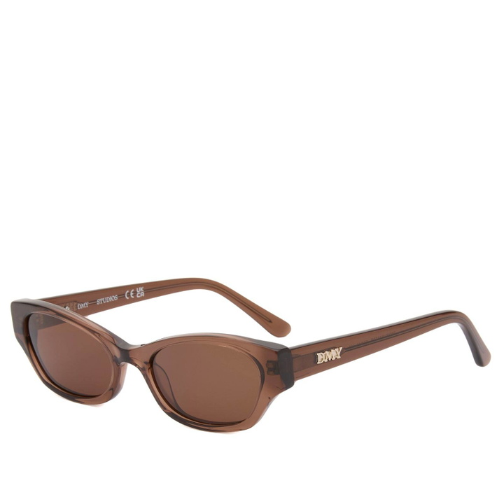 Photo: DMY Studios Women's Suki Sunglasses in Transparent Brown 