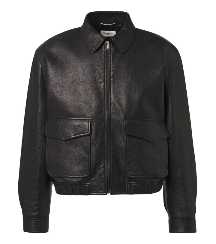 Photo: Saint Laurent Leather blouson jacket