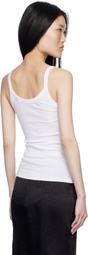 Filippa K White Fine Rib Tank Top