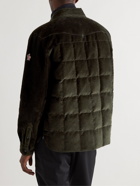 Moncler Grenoble - Quilted Cotton-Blend Corduroy Down Ski Jacket - Green