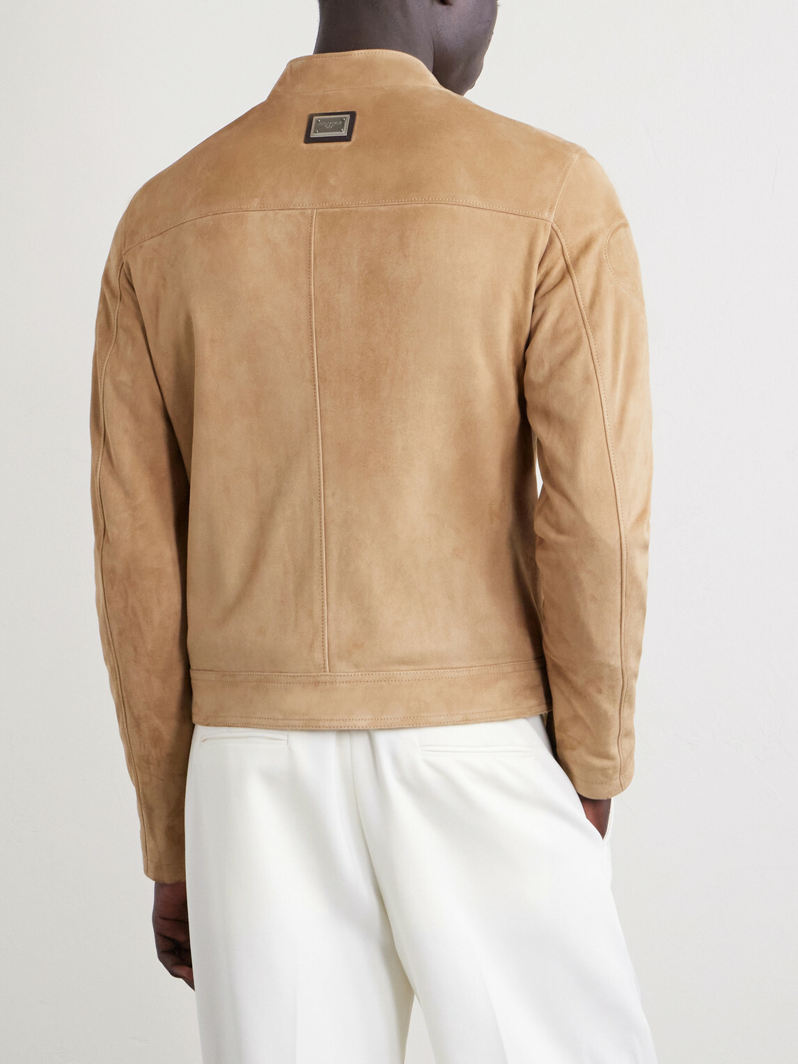 Dolce&Gabbana - Slim-Fit Suede Jacket - Brown