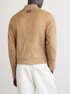 Dolce&Gabbana - Slim-Fit Suede Jacket - Brown