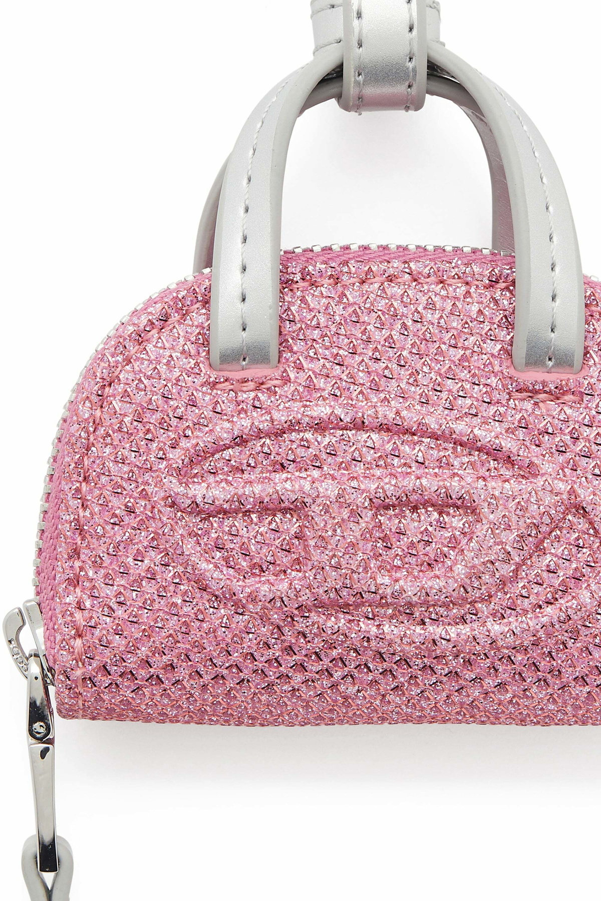 Diesel 1DR Dome - Charm in Lurex fabric - Charms and Keyrings Womens in Pink