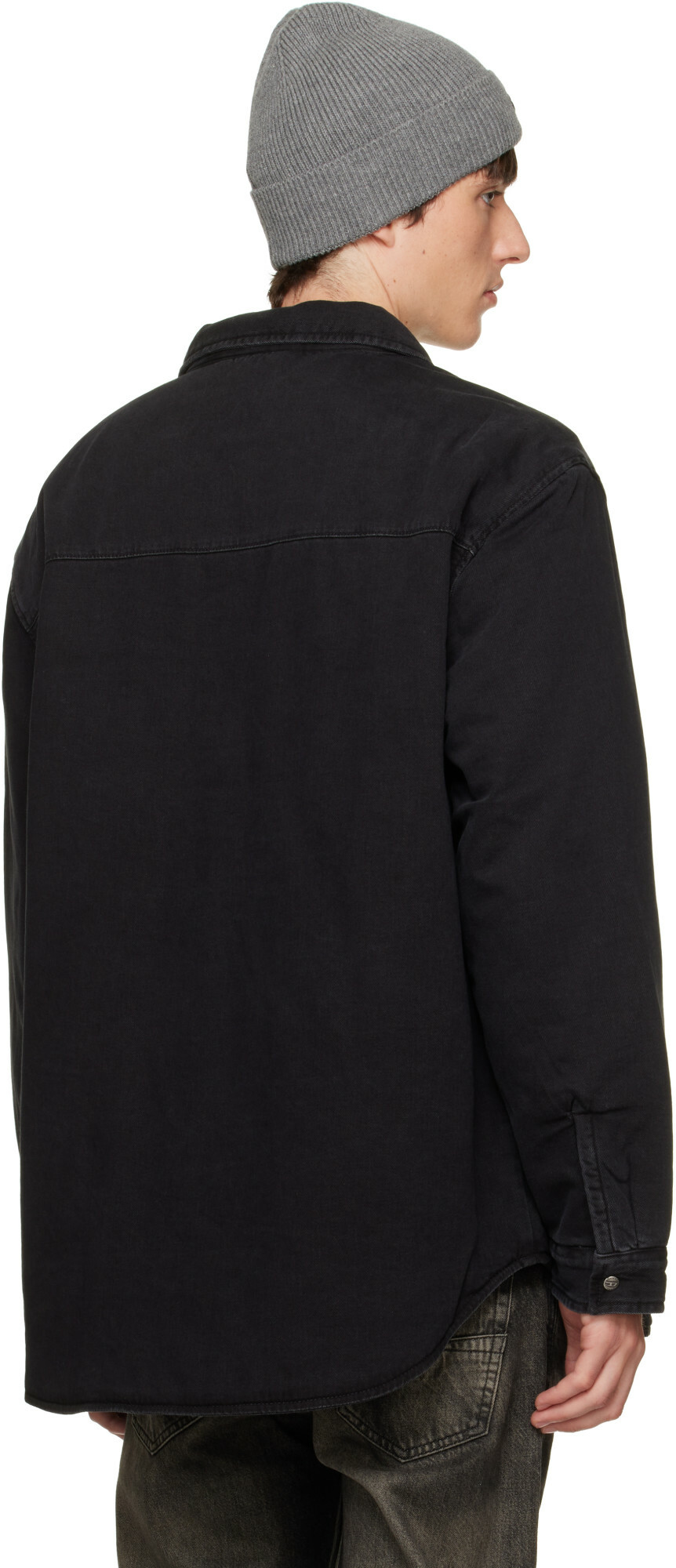 Diesel Black D-Flaim-D Denim Overshirt