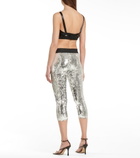 Junya Watanabe - Sequined mid-rise leggings