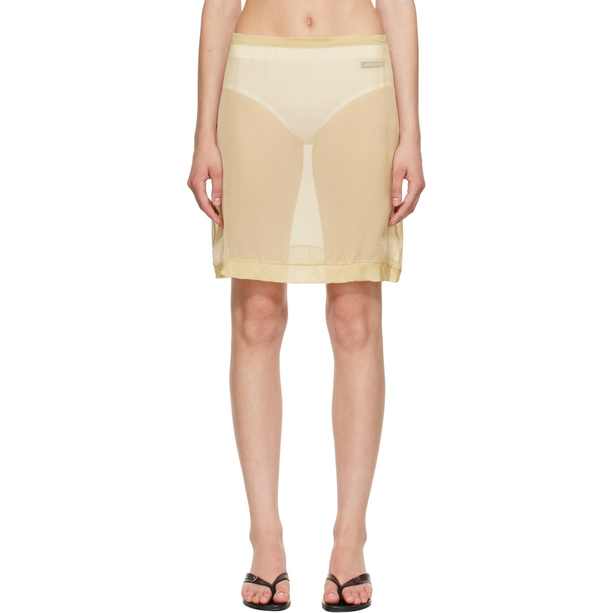 Paloma Wool Beige Enos Miniskirt