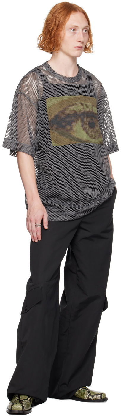 Dries Van Noten Gray Patch T-Shirt Dries Van Noten