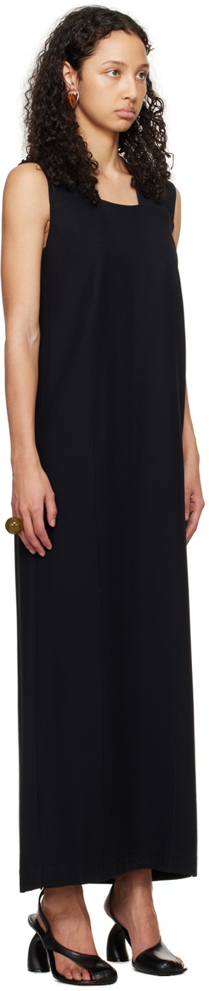 BITE Black Wide Strap Maxi Dress