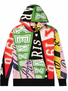 KENZO - Printed Patchwork Stretch-Cotton Jersey Hoodie - Multi