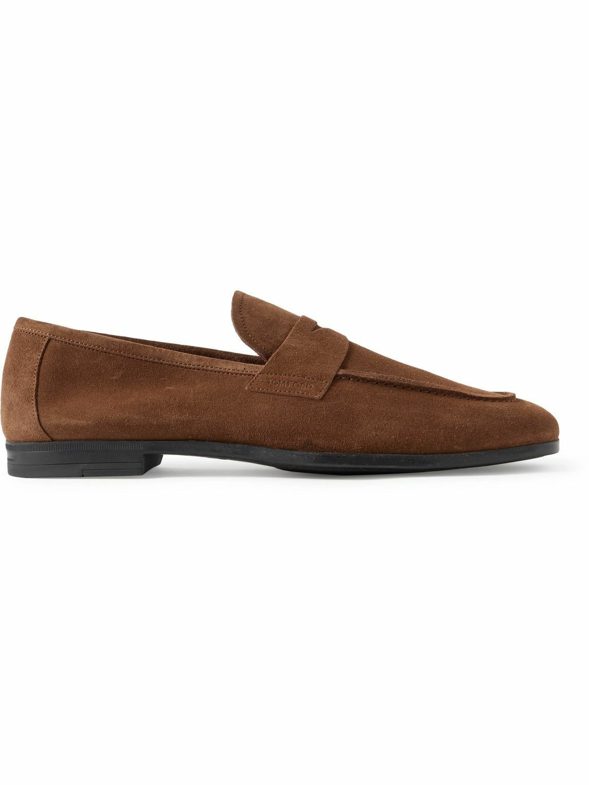 TOM FORD - Sean Suede Penny Loafers - Brown TOM FORD