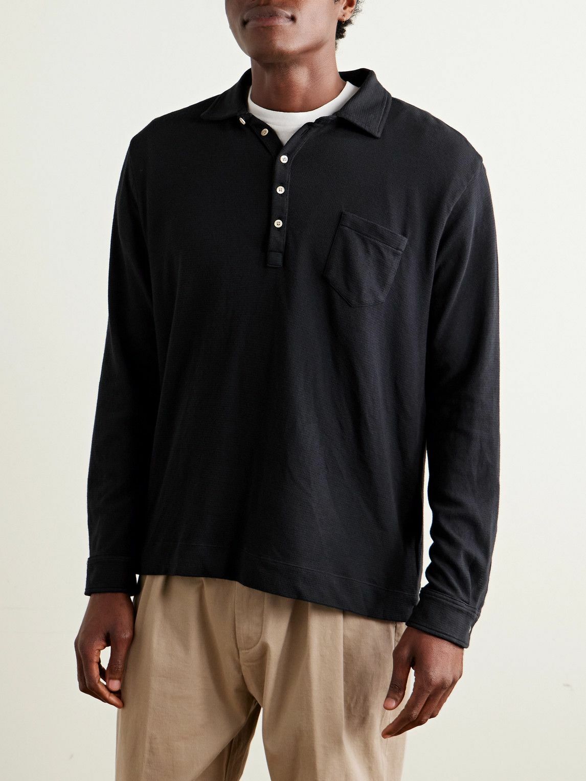 Massimo Alba - Cotton-Blend Polo Shirt - Blue