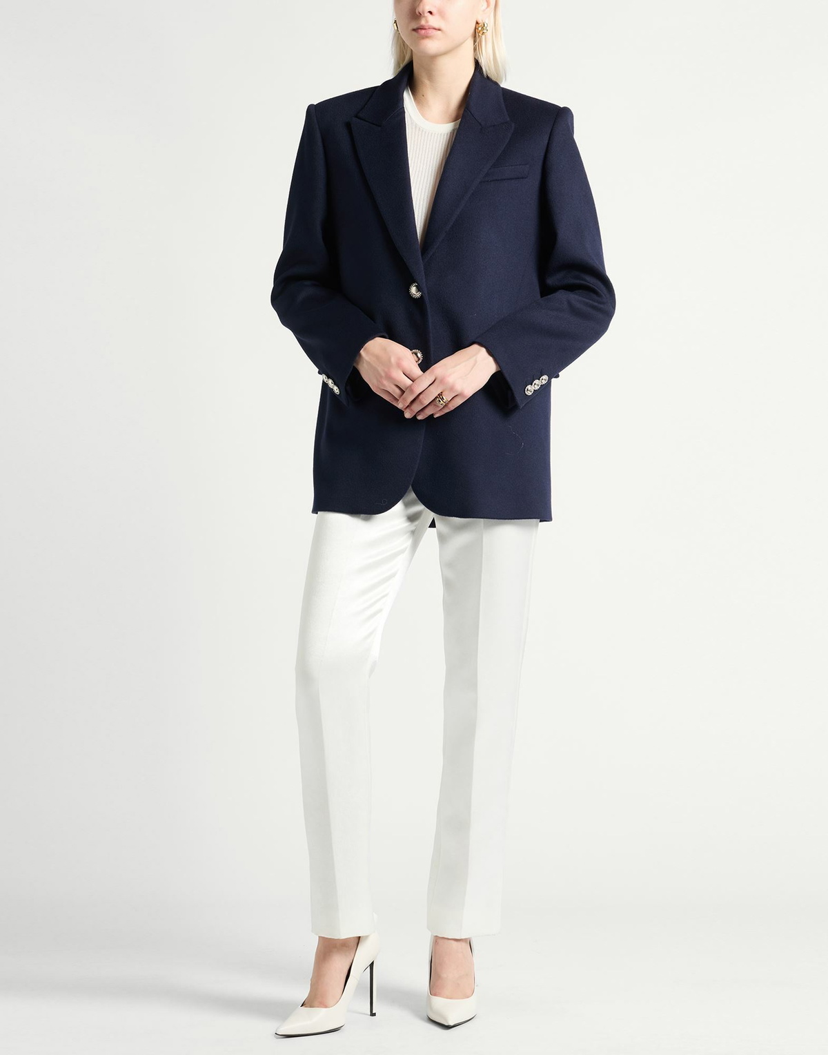 Alessandra Rich Womens Blazer Midnight in Blue
