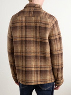 RRL - Checked Jacquard-Knit Wool Jacket - Brown