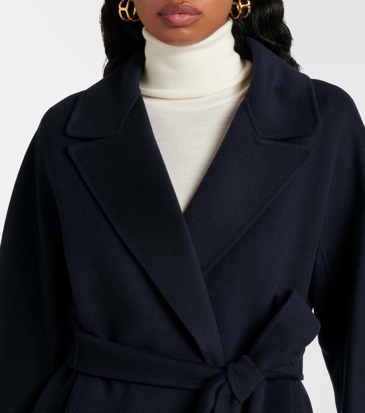 S Max Mara Malika virgin wool wrap coat S Max Mara